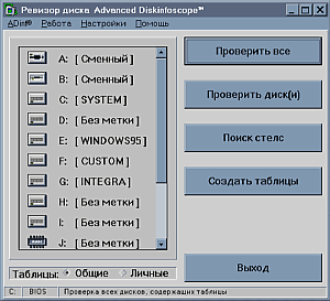 ADinf Screen (Windows)